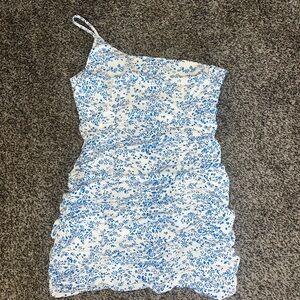 Floral One-Shoulder Dress
